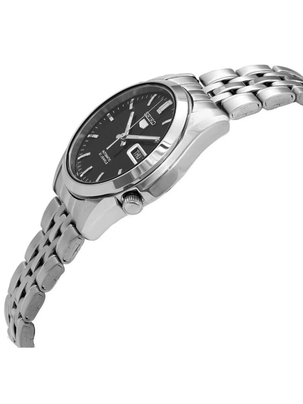 NWT Seiko Automatic Black Dial Men's Watch